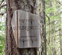 Goat Rocks Wilderness Sign