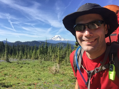 Selfie with Mt Adams
