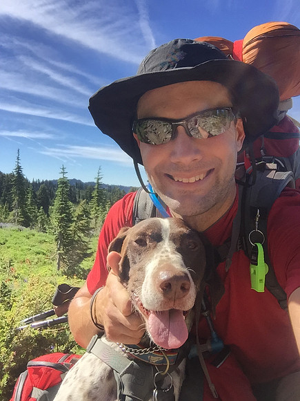 Tabor and Me on Trail