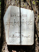 Sky Lakes Wilderness Sign
