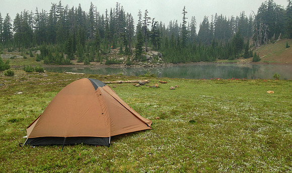 Camp next to Reese Lake