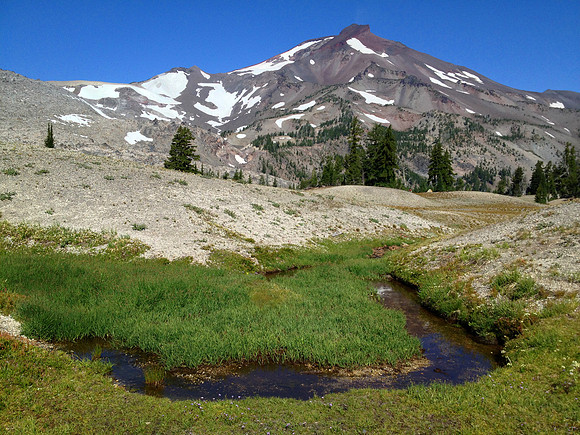 South Sister near Green Lakes