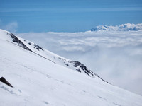 Mt. Adams visible in the clouds