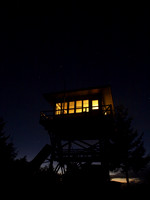 Bald Knob Lookout and stars