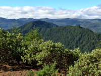 View west towards Agness Pass