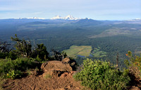 A view of The Sisters from the Black Butte summit