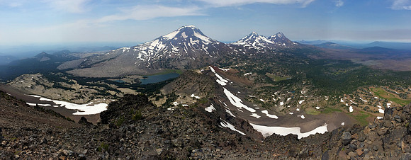 Pano from the top of Broken Top