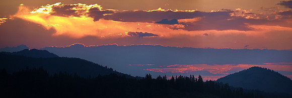 Sunset from Fall Mountain Lookout
