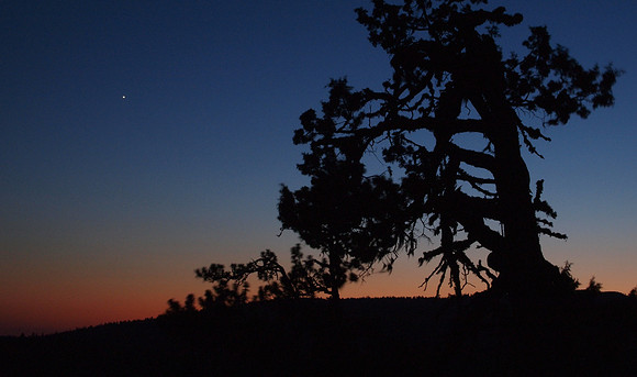 Venus in the Twlight - Fall Mountain Lookout