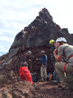 Climbers near the summit