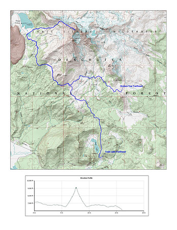 Broken Top Hike Route JPEG