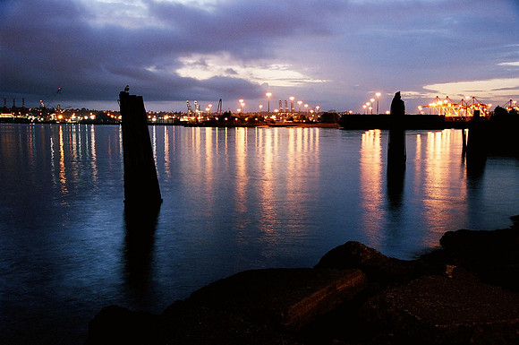 Port of Seattle at Sunrise