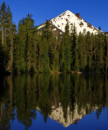 Mt. McLoughlin reflecting in Lake Bernice